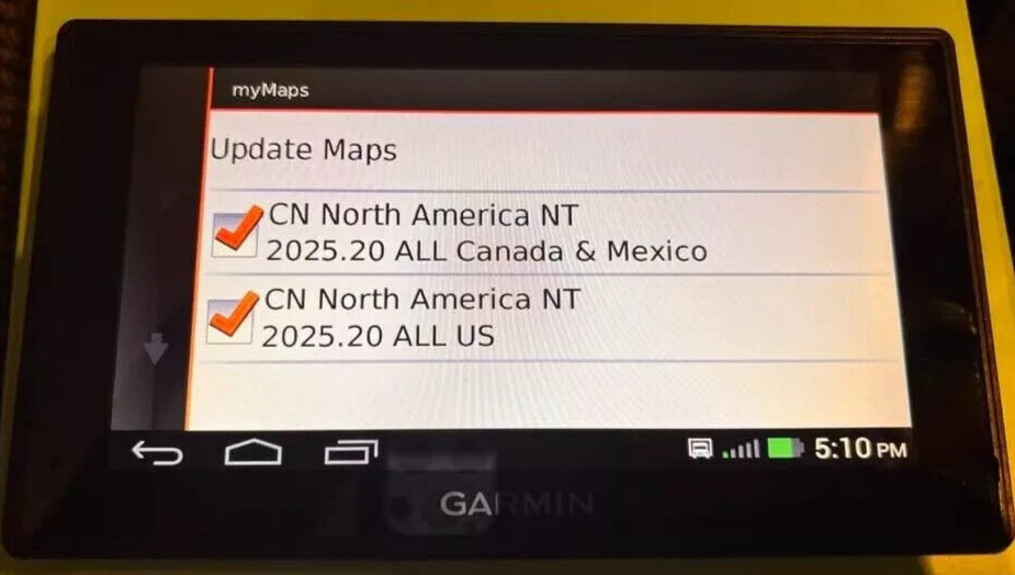 GARMIN FLEET 670 LM TRUCK GPS RECEIVER LIFETIME MAPS UPDATED TO 2025.20