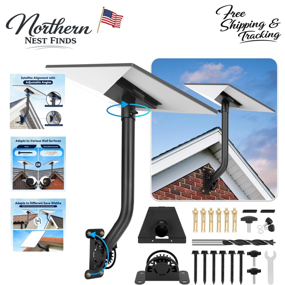 Starlink Gen 3 Wall Mount Kit - 360° Adjustable Durable Stainless Steel Solution