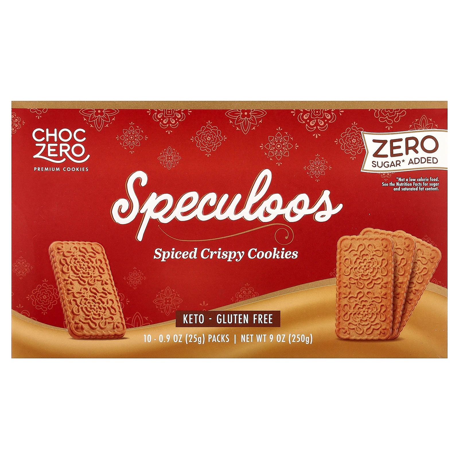 Premium Cookies, Speculoos, Spiced Crispy Cookies, 10 Packs, 0.9 oz (25 g) Each
