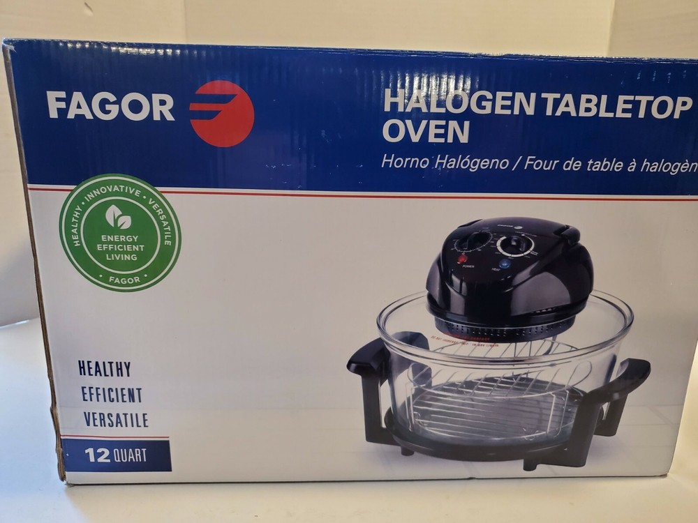 Fagor Halogen Tabletop Oven 12 Quart +  5 Additional Quarts ~ 670040380