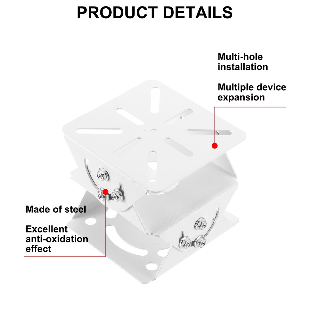 1 Pack Security Camera Joint Mount 3.9" 3-Axis Bracket Steel