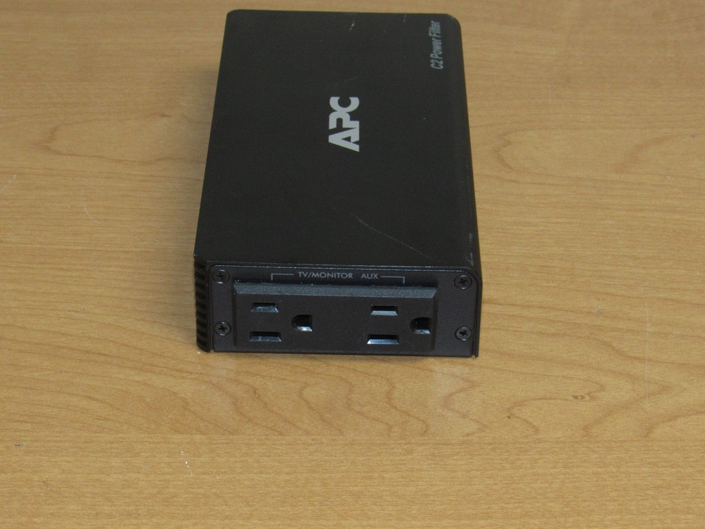 APC C2 2-Outlet Power Filter Surge Protector - Tested Working