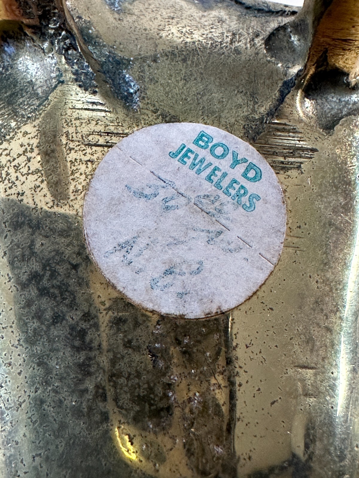 Brass Goose Duck Trinket Dish, Removable Wings, Boyd Jewelers RARE