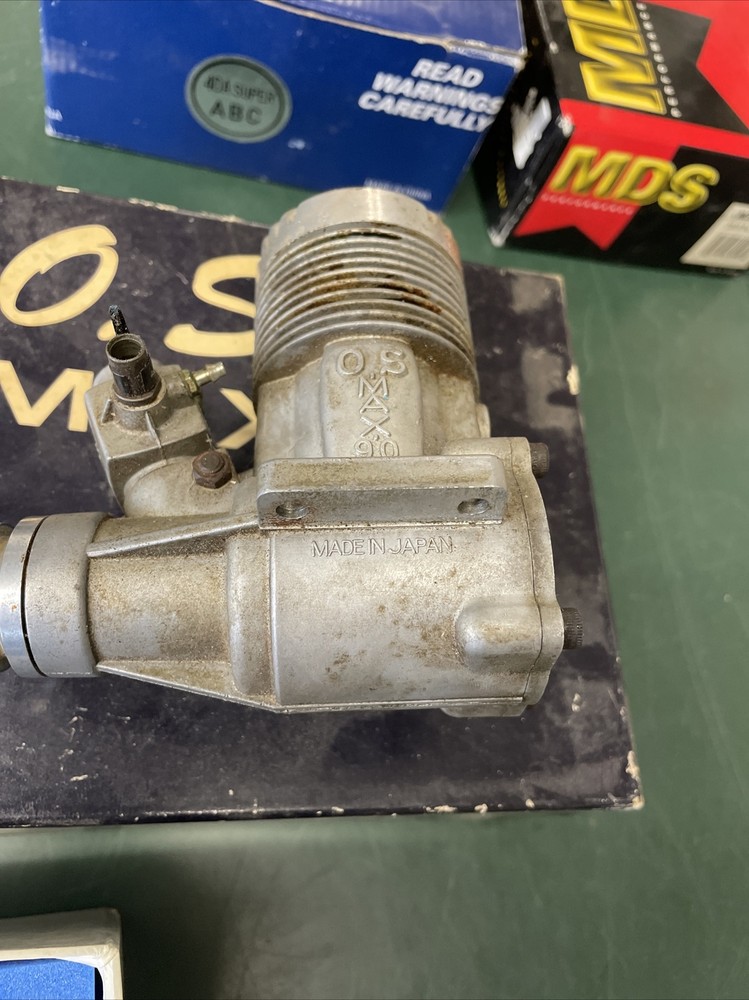 OS MAX 90 90F SR 2-CYCLE R/C MODEL AIRPLANE ENGINE Untested