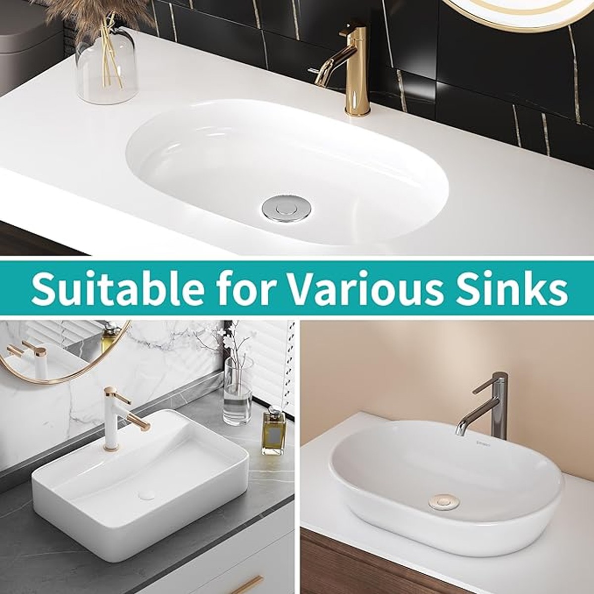 Stainless Steel Floor Drain Filter, Isolate Odor Pop Up Sink Drain Filter（2Pcs）