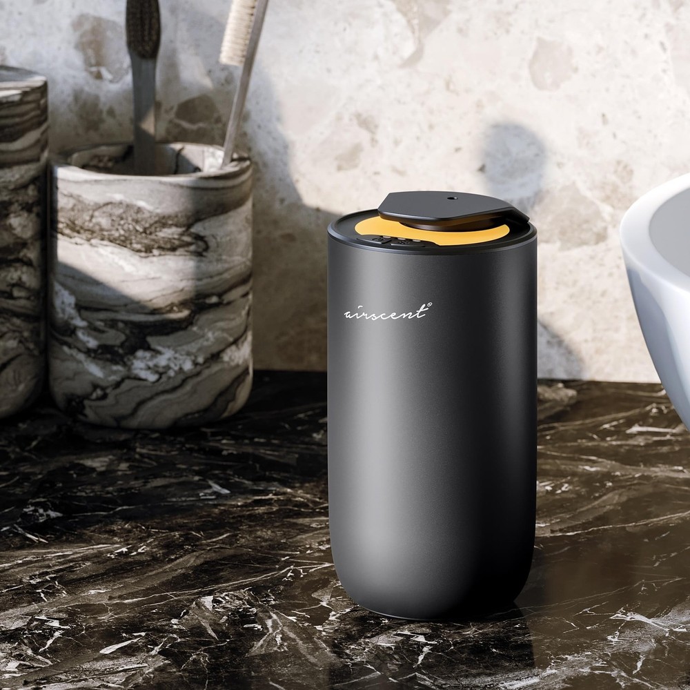 The AirScent Mini Waterless Diffuser for Homes, Small, Titanium Black
