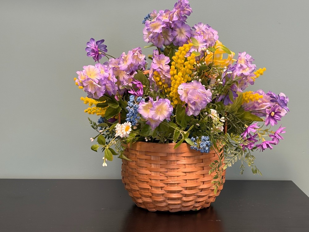 Spring Silk Floral Basket - Custom Made