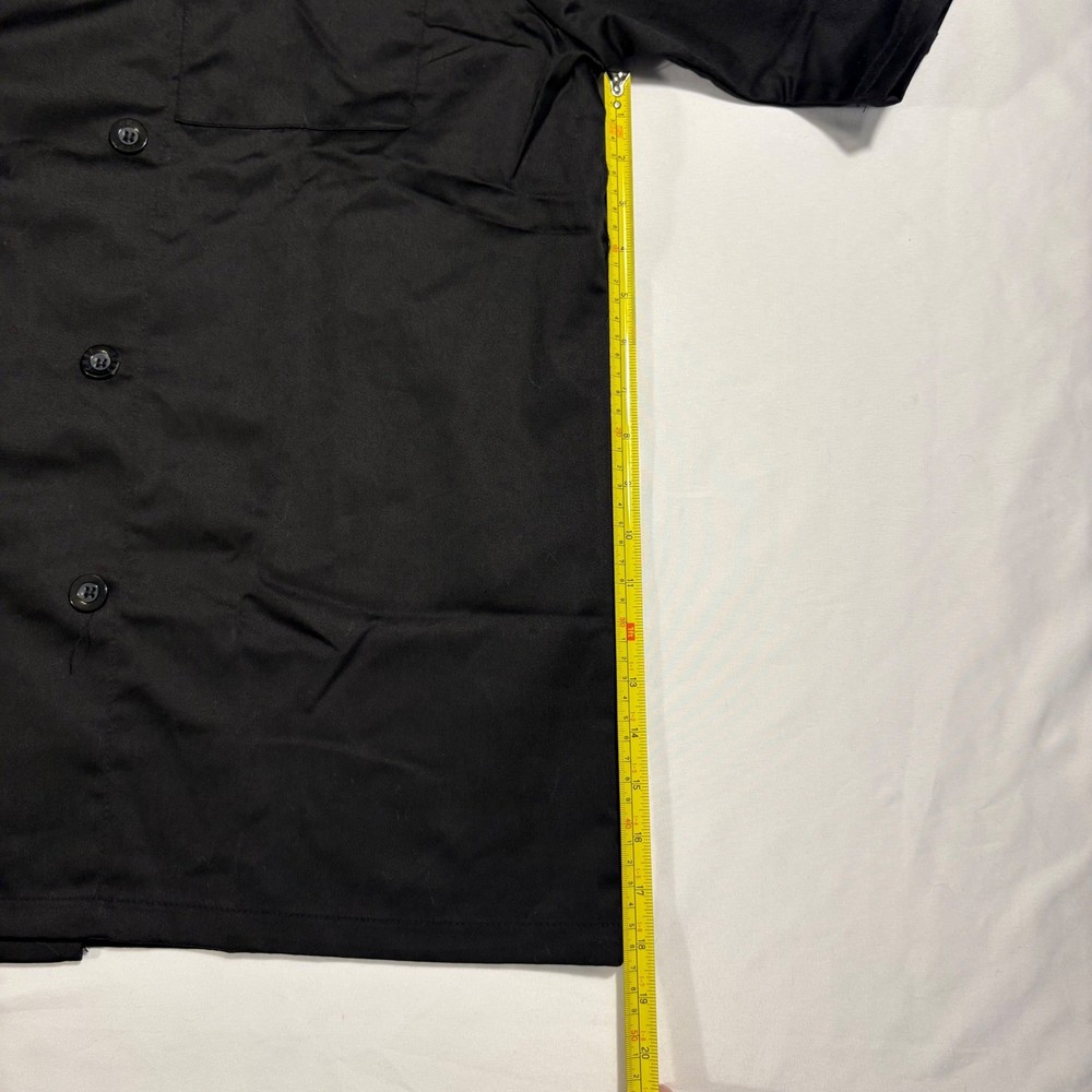 Chef Code Chef Coat Culinary Jacket Short Sleeve Black Workwear XL