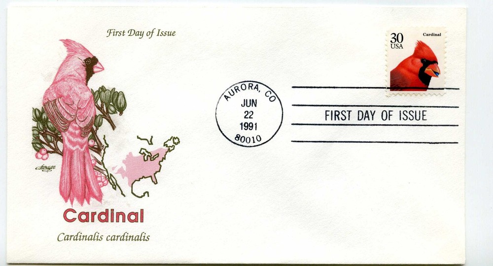 2480, 30c Cardinal, Artmaster, FDC