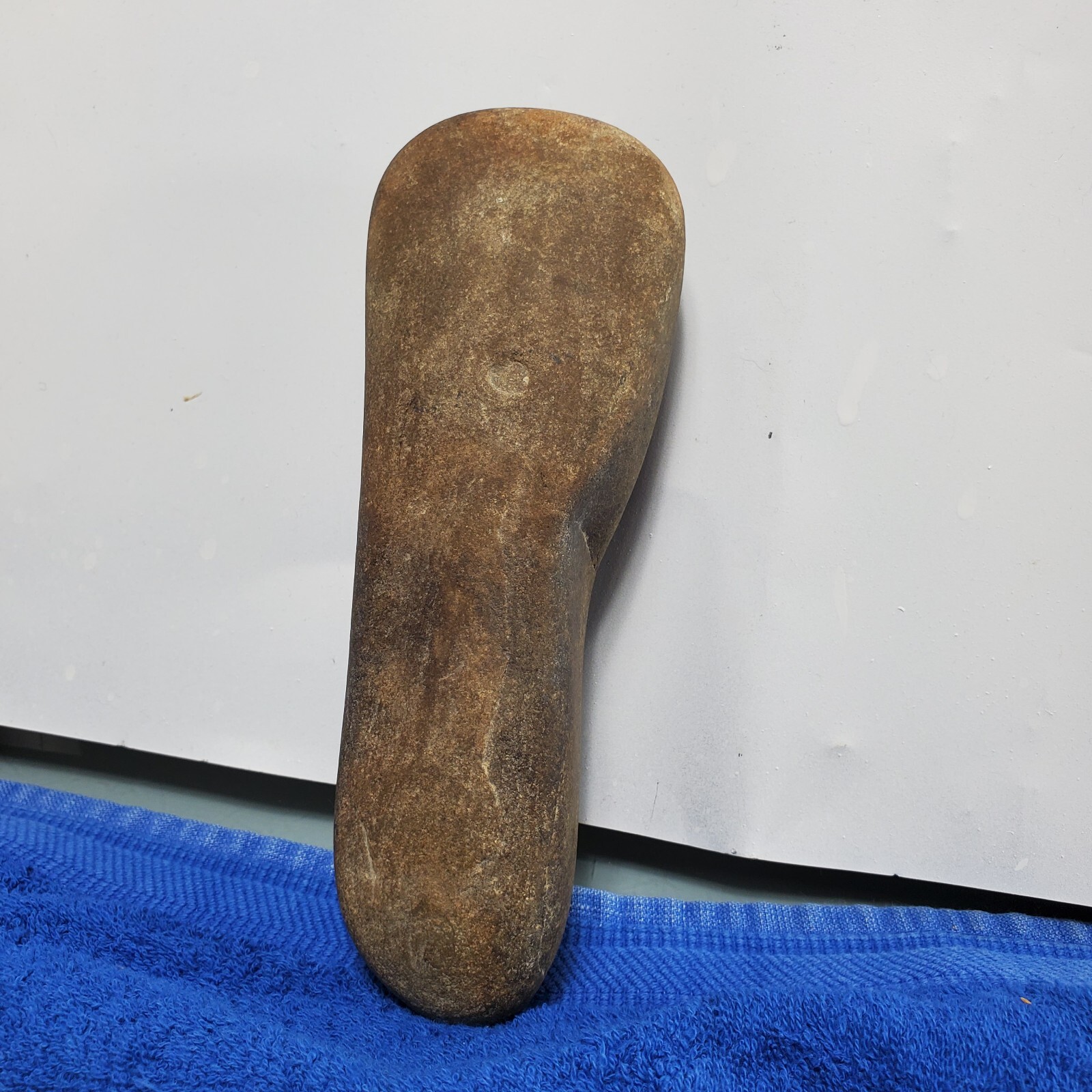 Celt Artifact 7" Indian Hardstone Club Polished Native Stone Tool Pennsylvania?