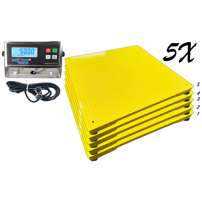 SellEton Multi-pack Floor Scales | SL-700-2x3 | 24" x 36"