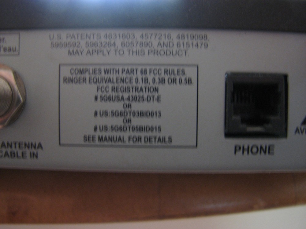 Dish Network satellite receiver DISH311  Model DE01,DE04, DE06 mpeg 2