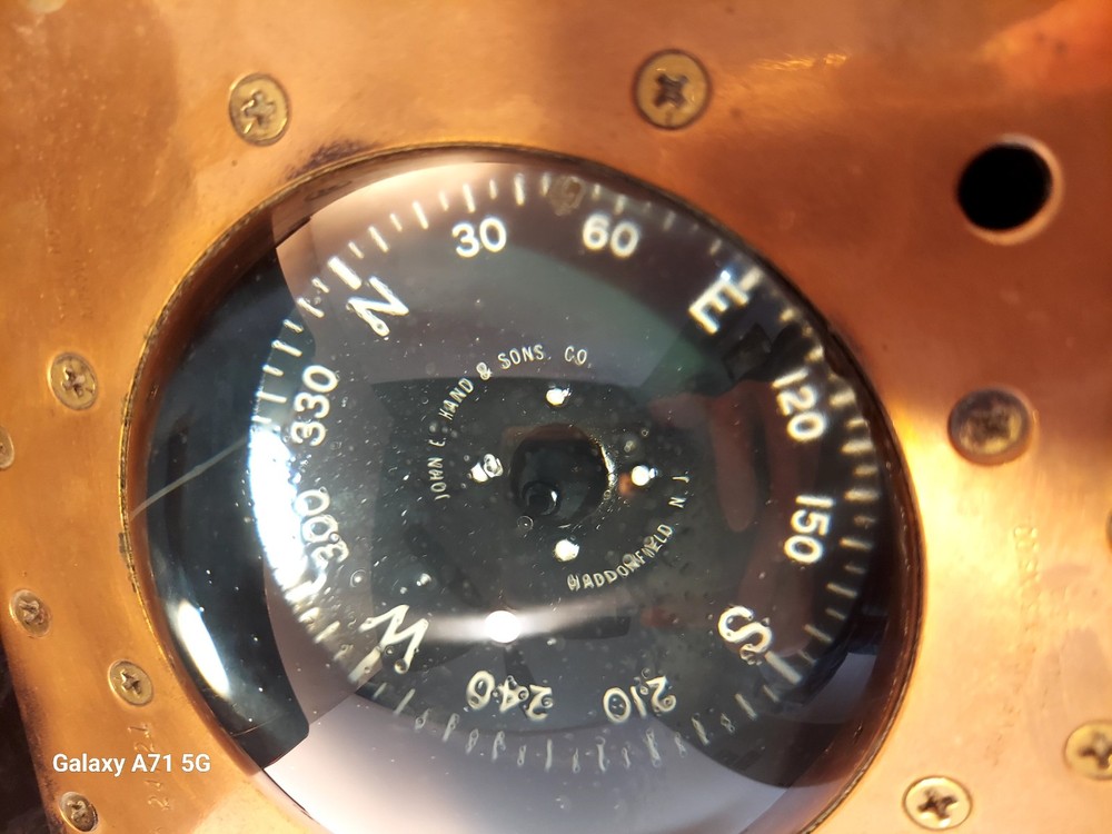 John E. Hand & Sons Co. Copper Ship Compass Model 24721