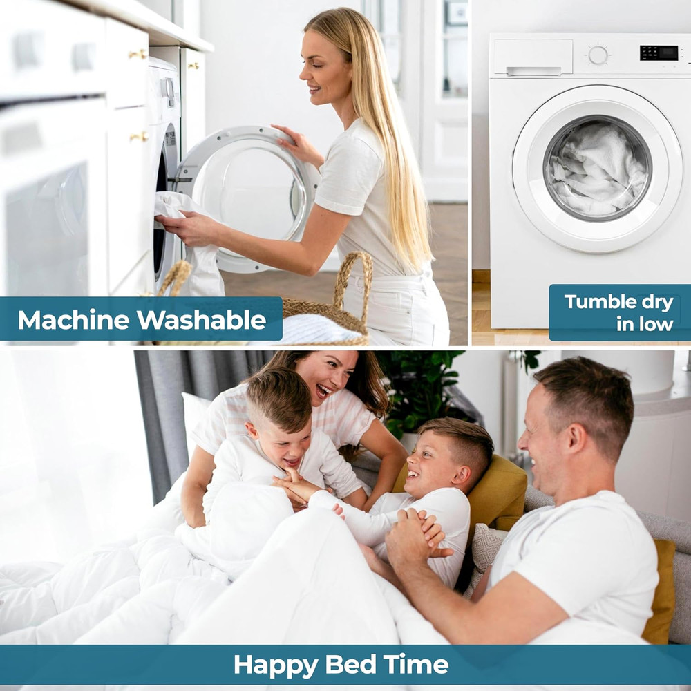 Brushed Microfiber 1 Cm Striped Comforter, down Alternative Bedding, Reversible,