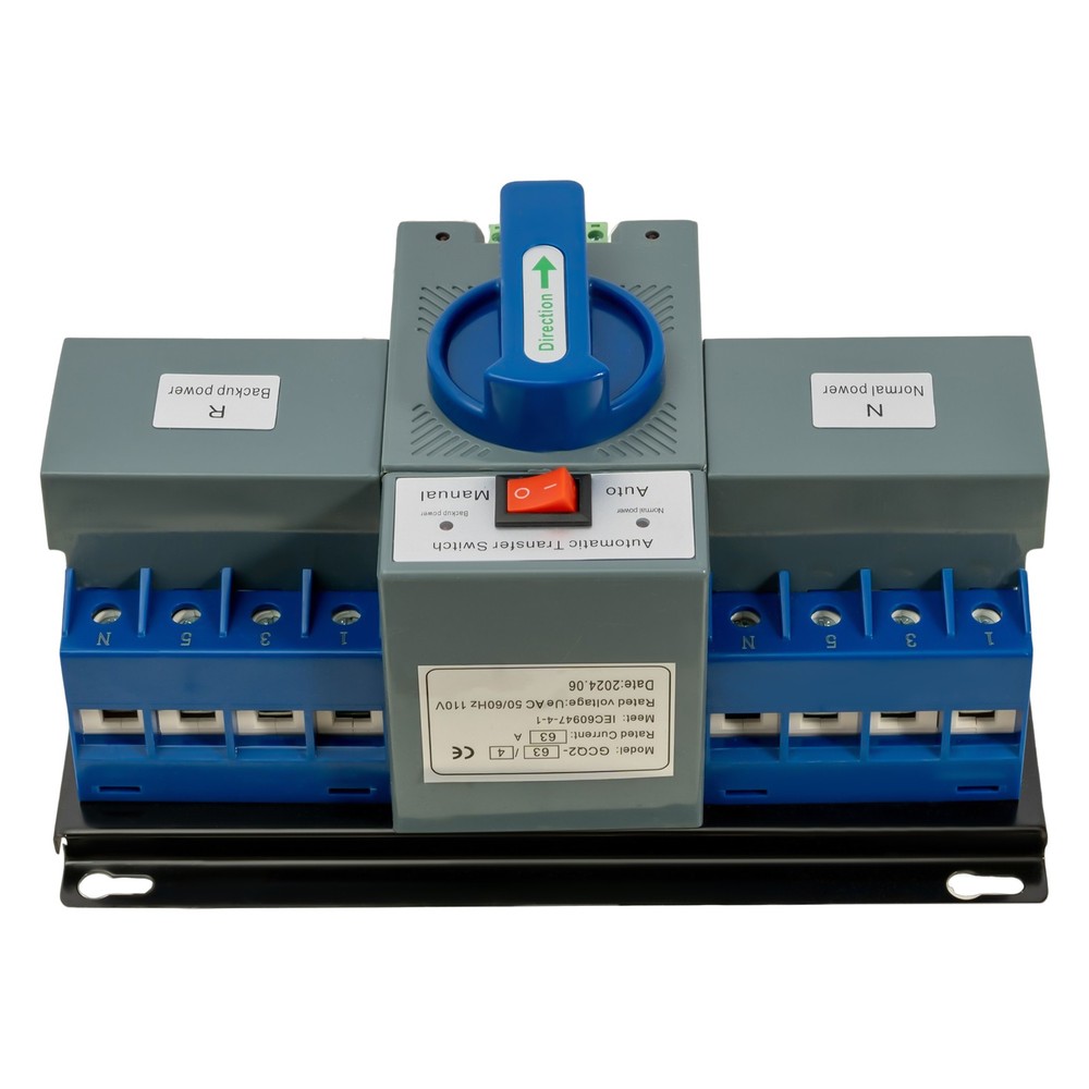 4P Dual Power Automatic Transfer Switch ATS CB level M6 Mini Change-over Switch