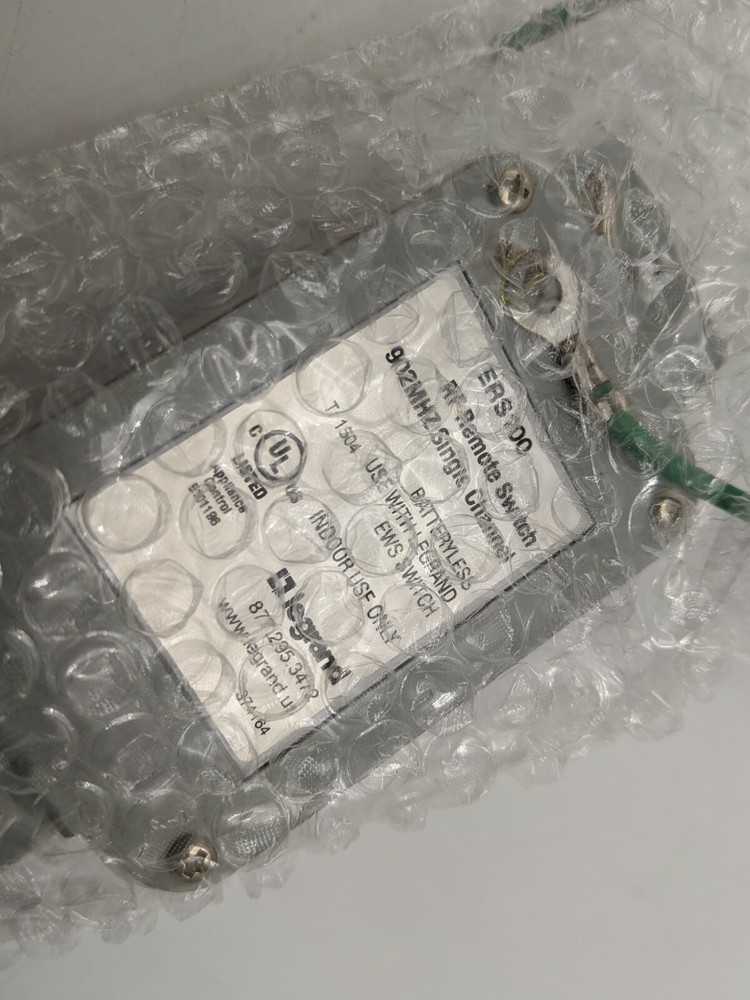 ERS100W RF Wireless Remote Switch 1 Button Occupancy Sensor 150Deg View White