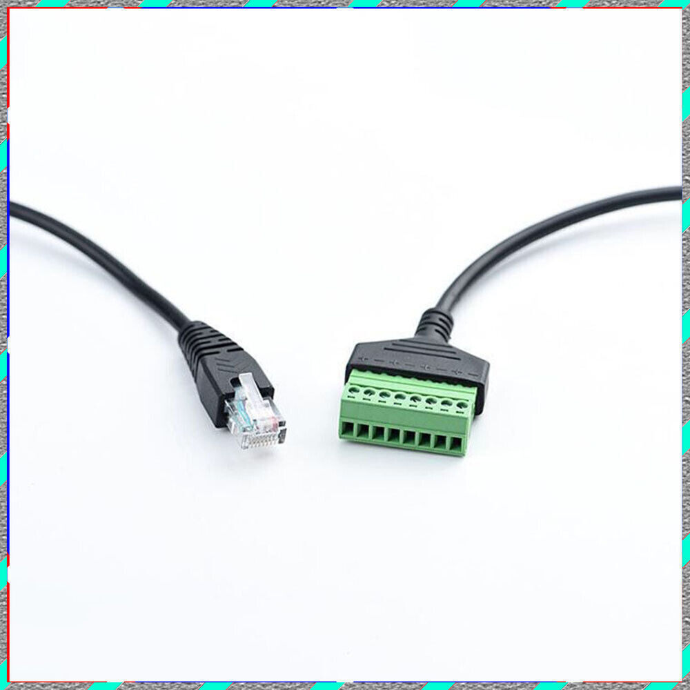 RJ45 revolution terminal 8-core extension Network cable adapter cable can fixed
