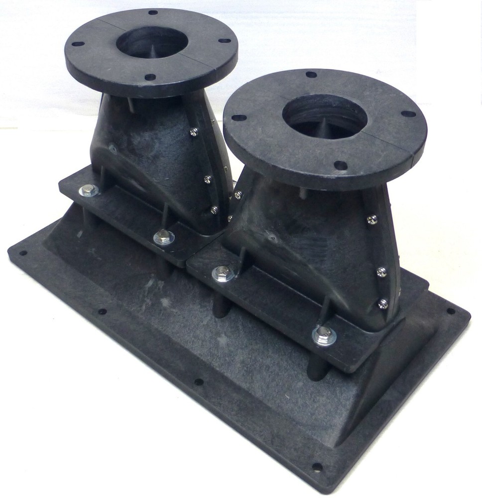 LASE 13" x 8" Dual 2" Bolt-On Line Array Long Throw Compression Horn