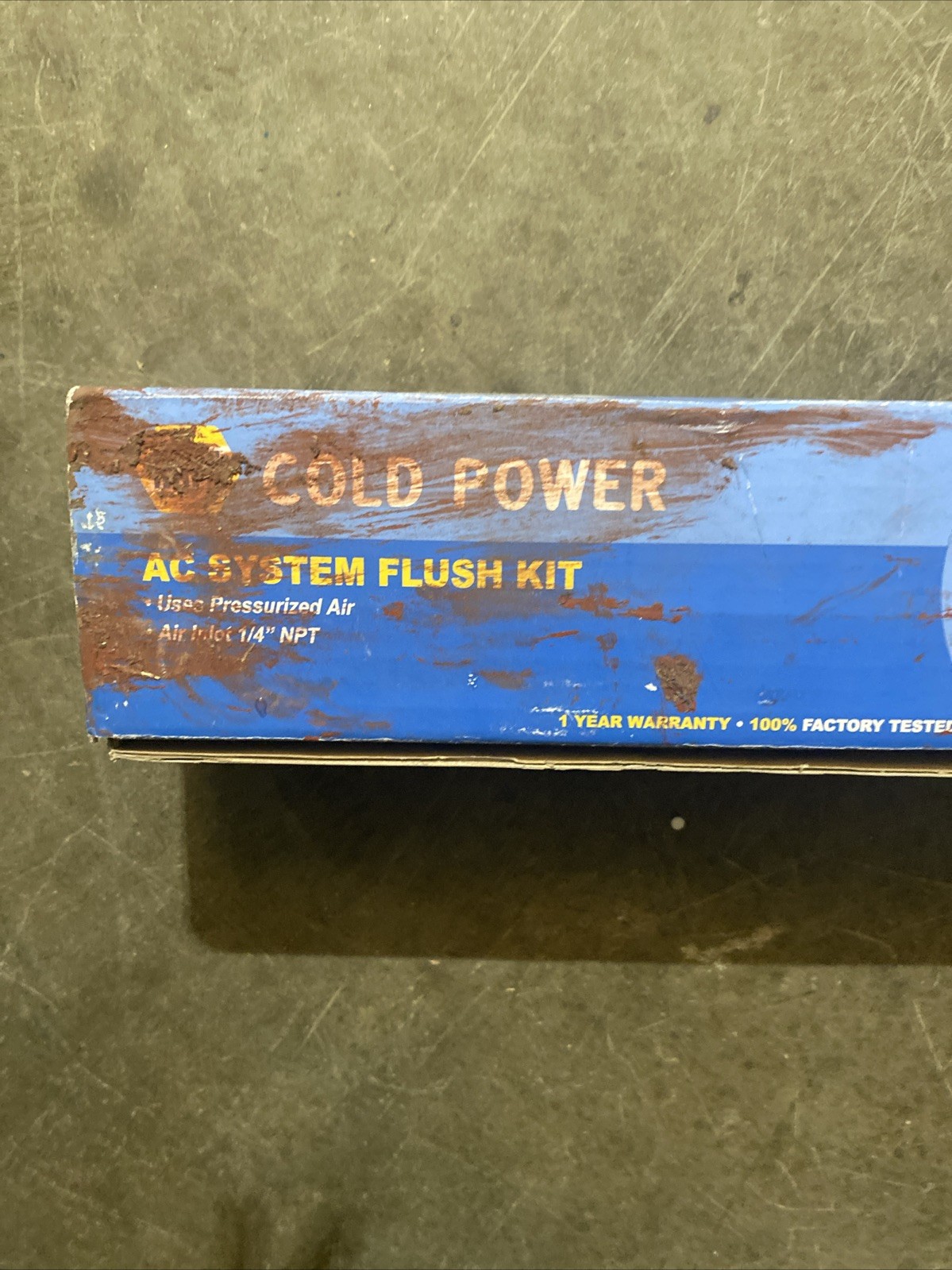 Napa a/c Flush Kit Cold Power Uses Compressed Air. Air Inlet 1/4” Not