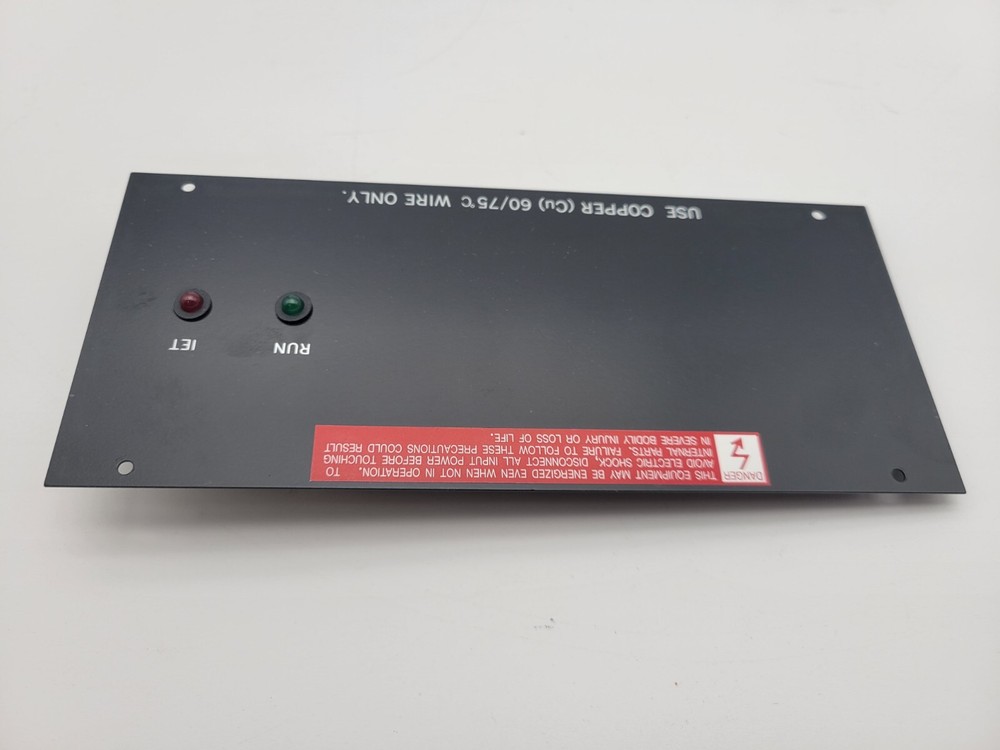 Reliance 1LS2004 RUN IET Panel Plate Indicator Light Assembly Frequency Meter