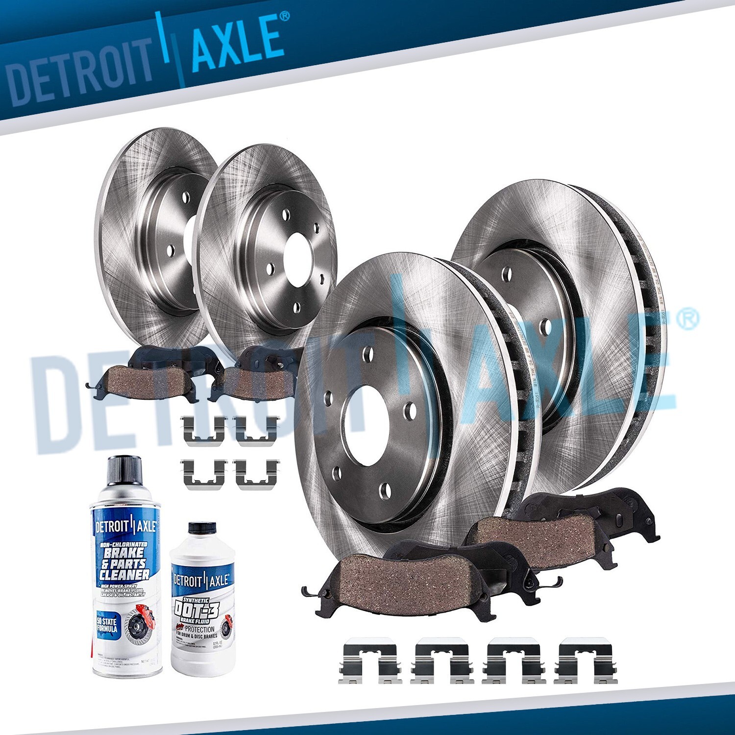 Front Rear Rotors and Brake Pads for Hyundai Veloster Elantra Coup GT Kia Forte5