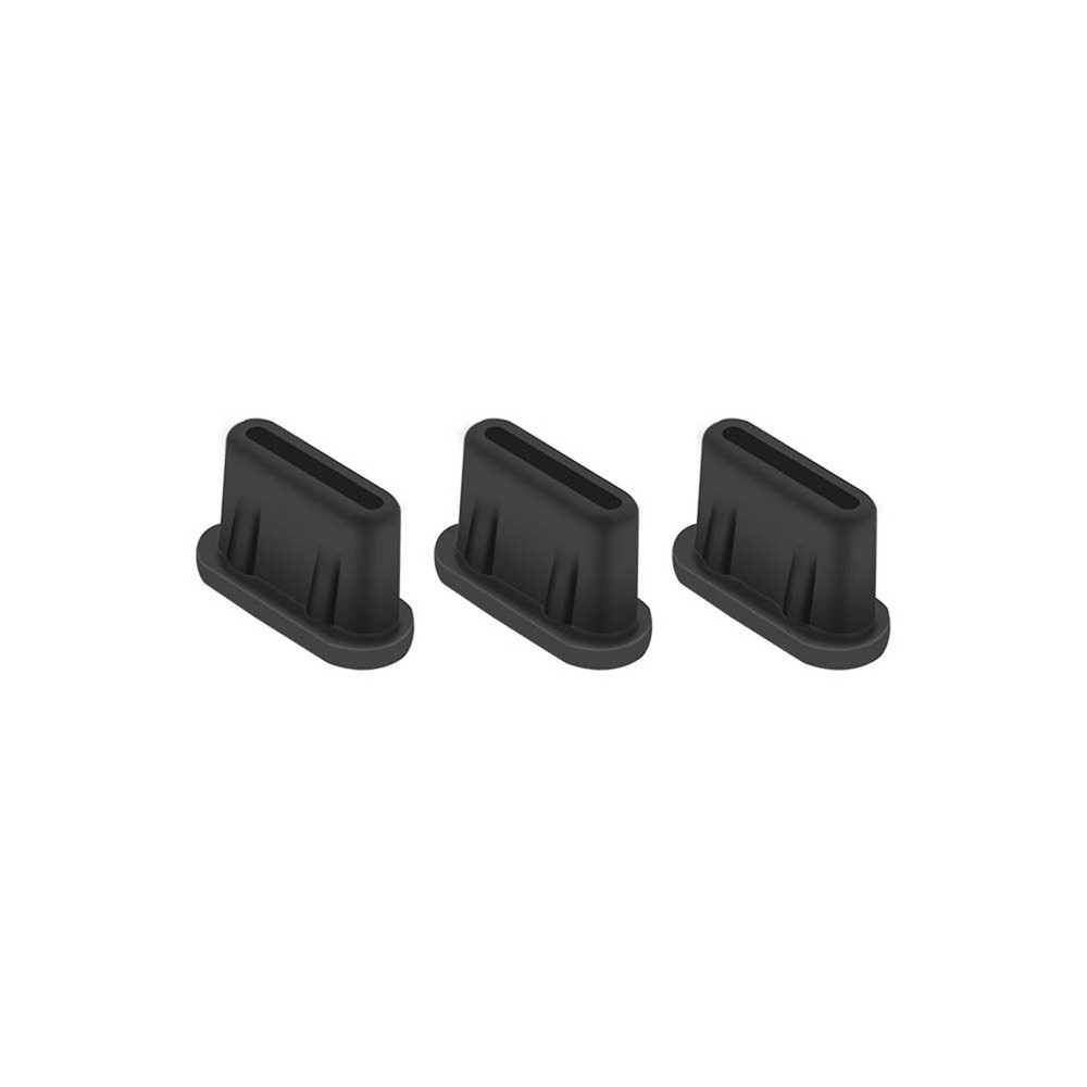 3pcs Silicone Type-C Interface Dust Plug For DJI Mini 3 Pro Drone Remote Control