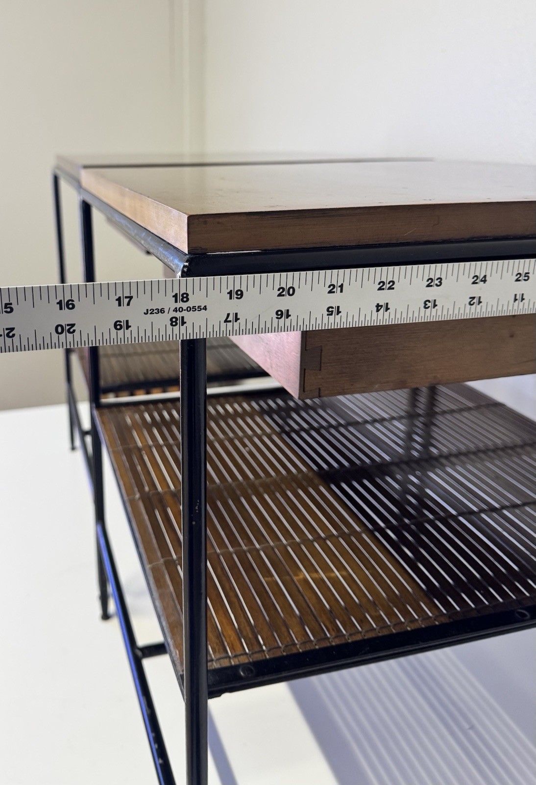 Mid Century Modern Pair of PAUL MCCOBB Wrought Iron PLANNER GROUP End Tables