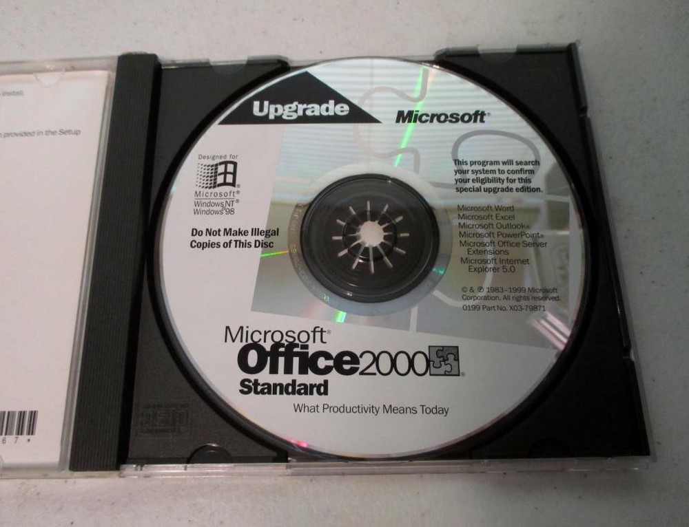 Microsoft Office 2000 Standard Upgrade Disk - Upgrade - Windows