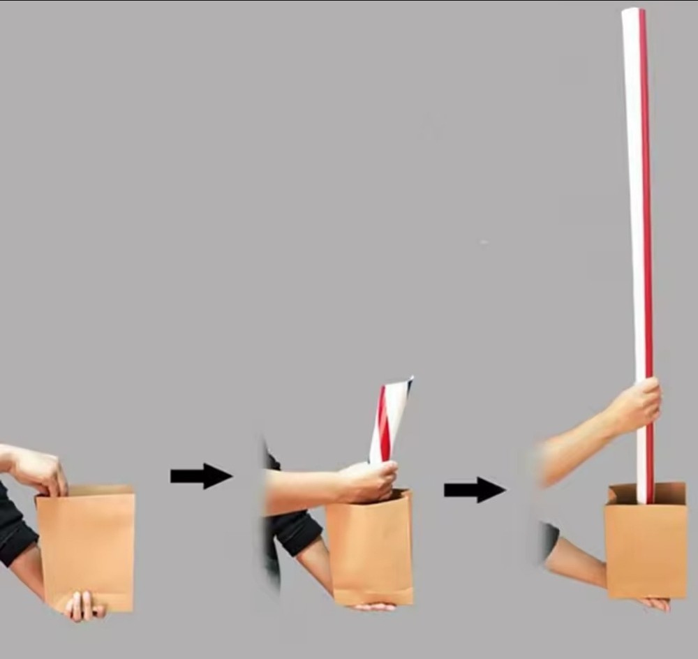 Appearing Giant Straw Magic Trick - Self Working - Visual Magic Illusion
