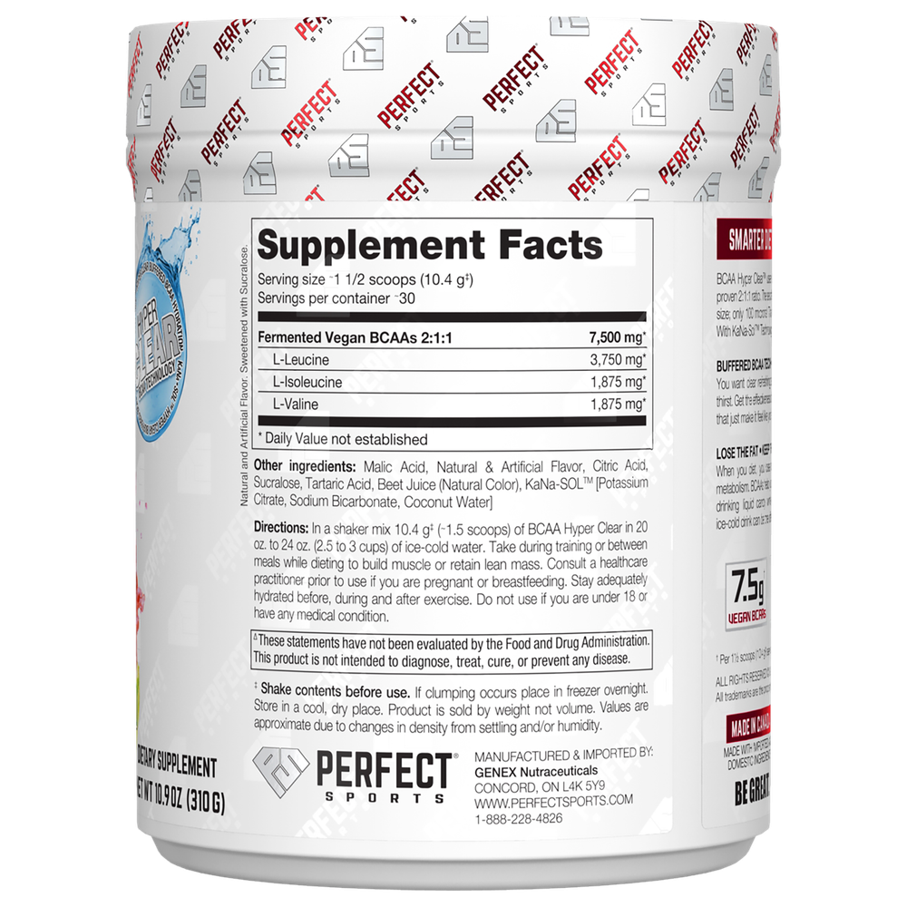 BCAA Hyper Clear, Intense Watermelon Candy, 10.9 oz (310 g)