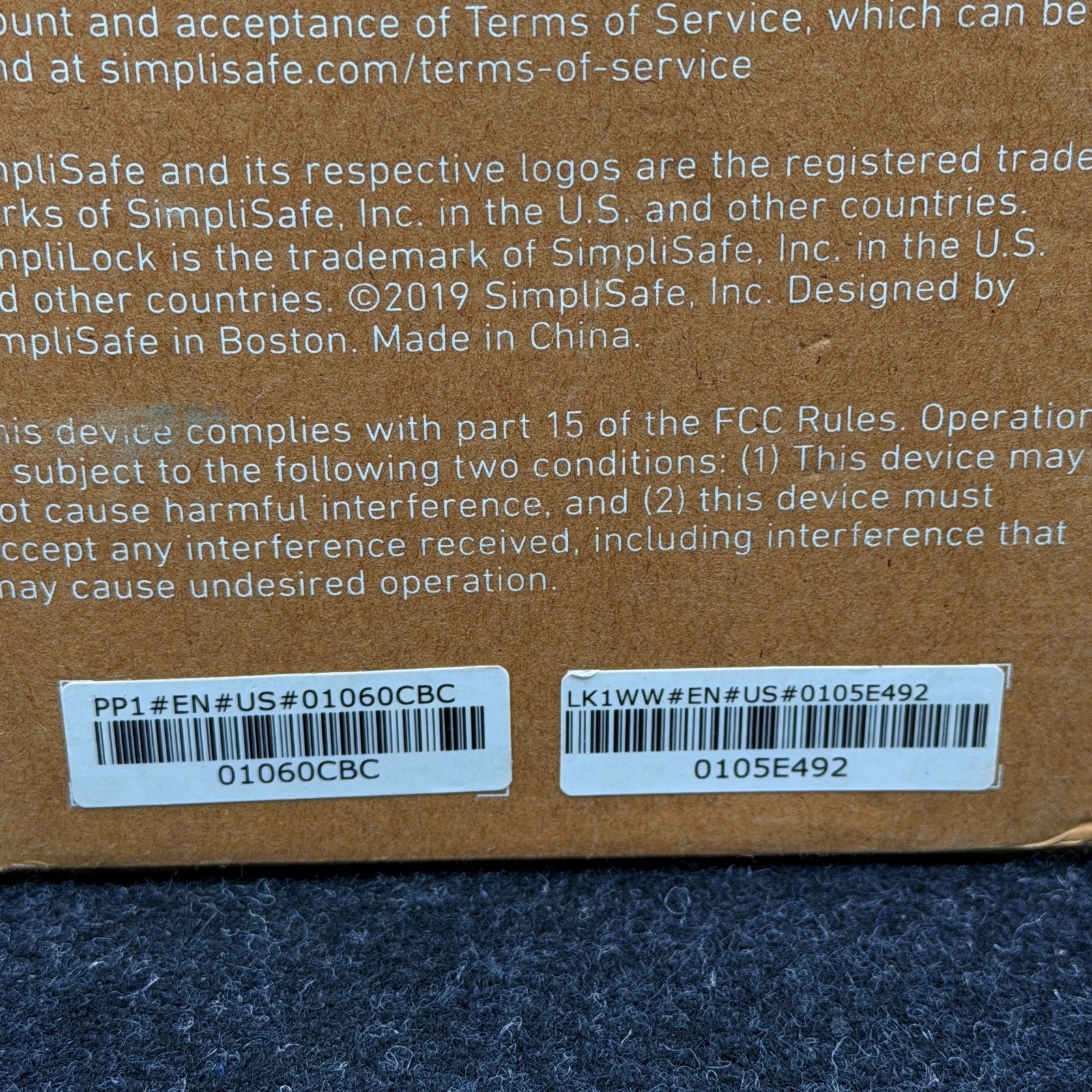 SimpliSafe Smart Door Lock with PIN Keypad (WHITE) w Black Keypad SSLK1