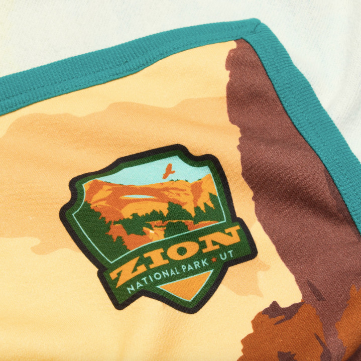 Rumpl CozyHemp Blanket Zion National Park Edition | Organic Hemp Retired Design