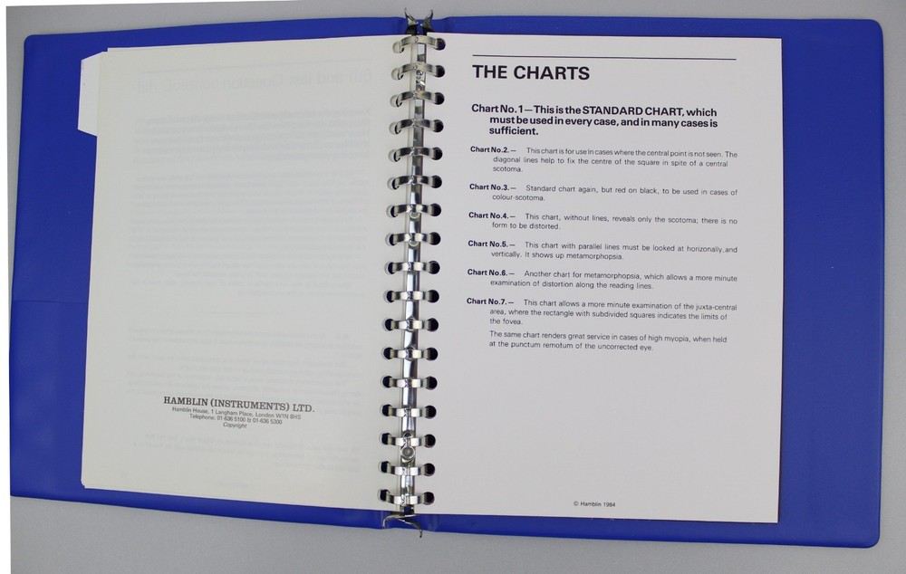 Amsler Charts Manual Hamblin