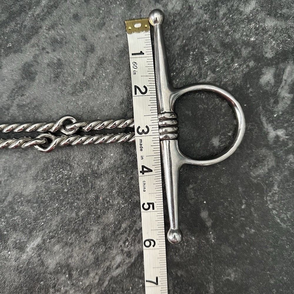 Double Twisted 5” Wire Full Cheek Snaffle Horse Bit