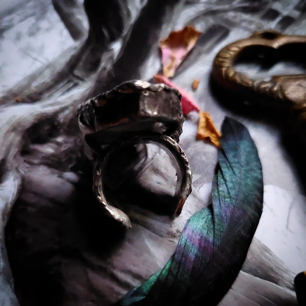 Sunset Labradorite Ancient Magical Healing Ring