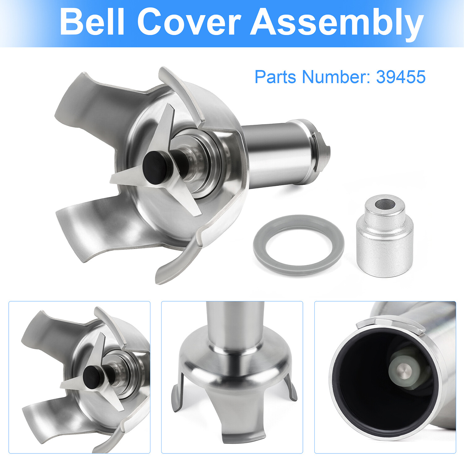 Robot Coupe 39455 Bell Cover and Blade Assembly, MP550 Turbo