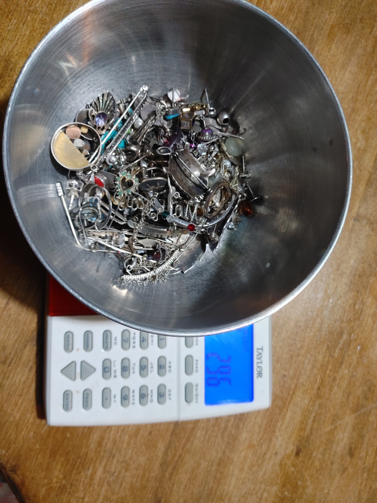 Large Sterling Silver Jewelry Lot 296 Grams