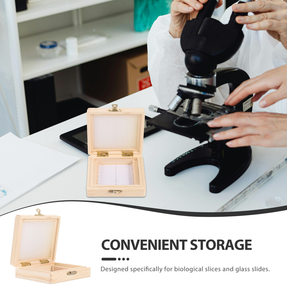 Microscope Slide Organizer Specimens Storage Box Laboratory Slide Storage Holder
