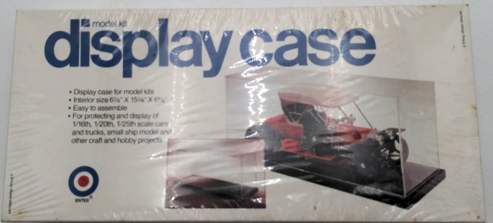 Entex 9901 Model Kit Display Case Unassembled