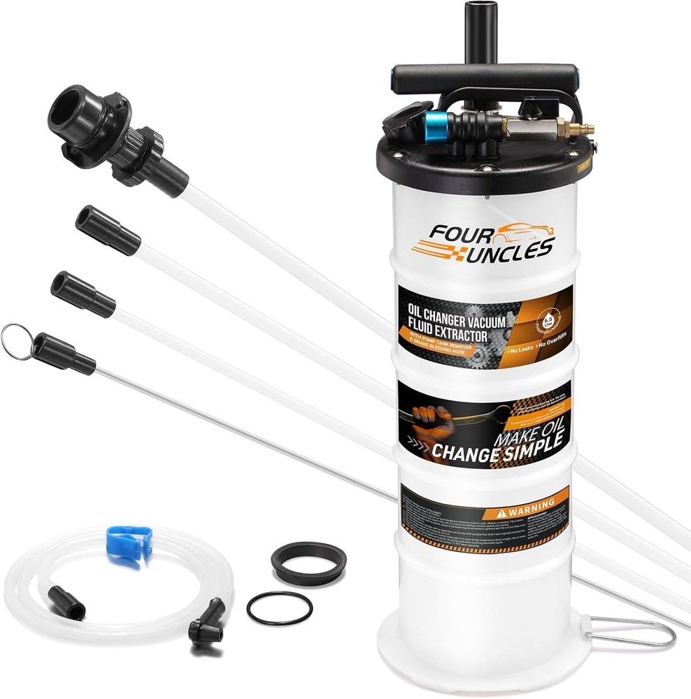 Lightweight 6.5L Oil Extractor for Fast DIY Fluid Changes - Garage Essential