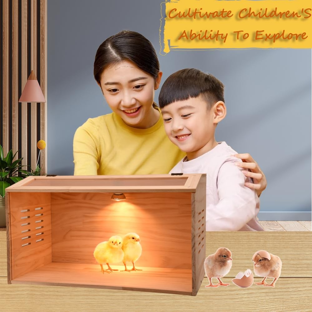 Brooder Box for Chicks, Chicken Brooder Box, Poultry Brooder with Heaters, Ch...