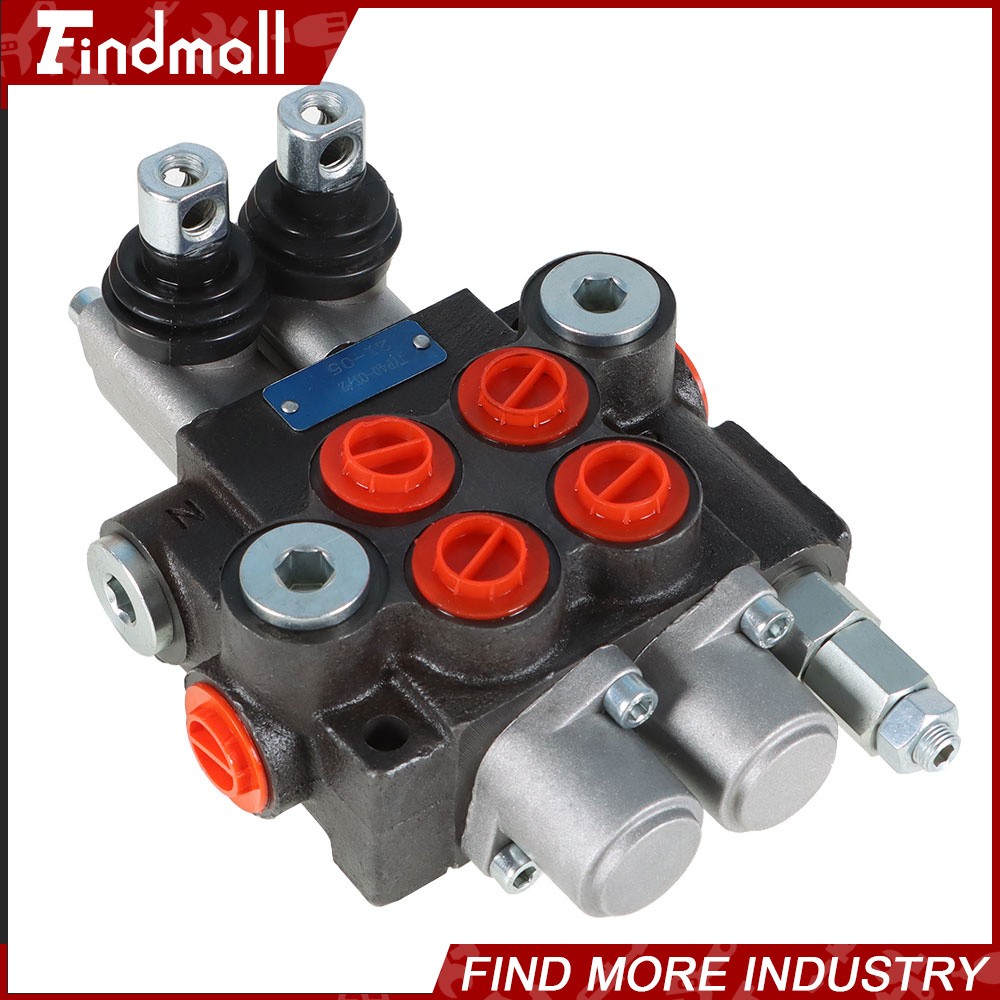 2 Spool 11 GPM Hydraulic Monoblock Double Acting Control Valve SAE Ports