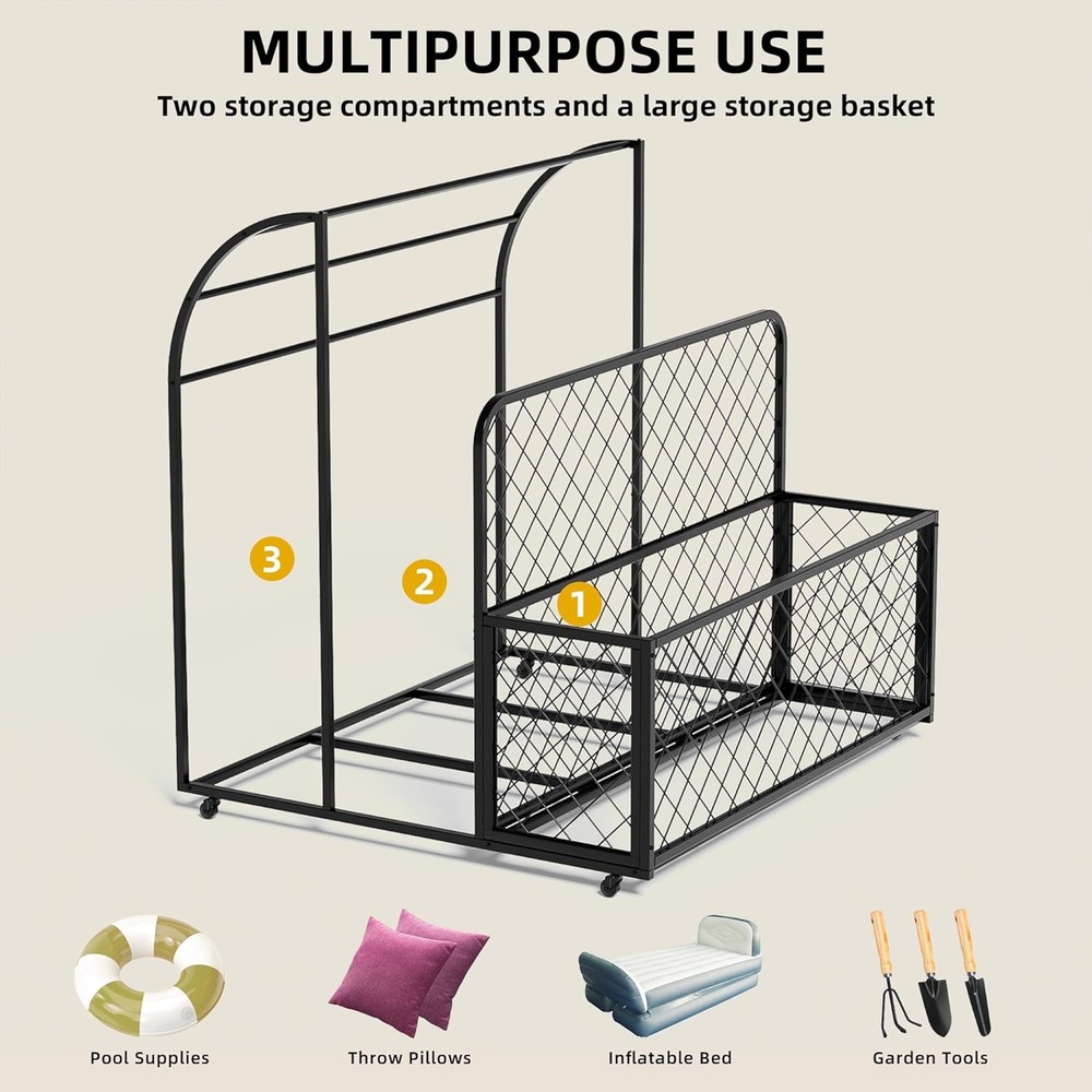 Pool Float Storage Organizer,Patio Poolside Float Storage Holder