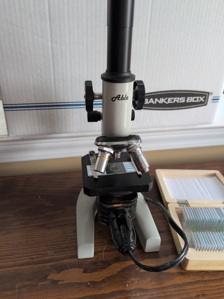 Able Microscope With Slides
