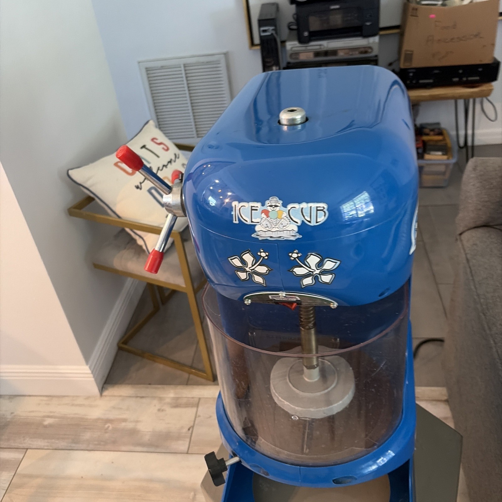 250W Commercial Ice Cub Shaved Ice Machine Premium Ice Shaver Snow Cone Maker