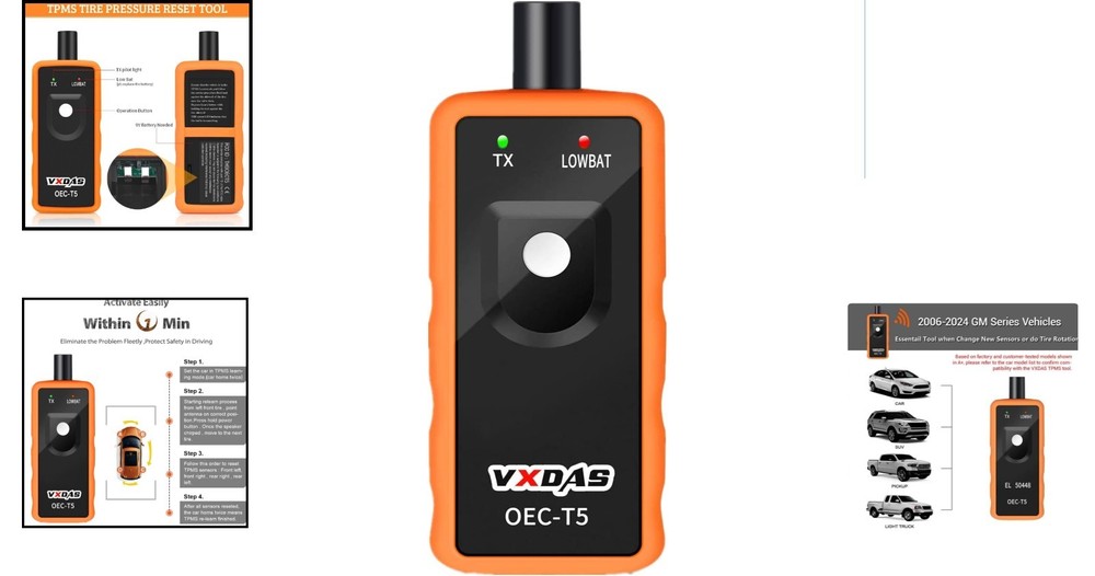 GM TPMS Relearn Tool 2006-2024 - Quick Sensor Activation & Safety Assurance