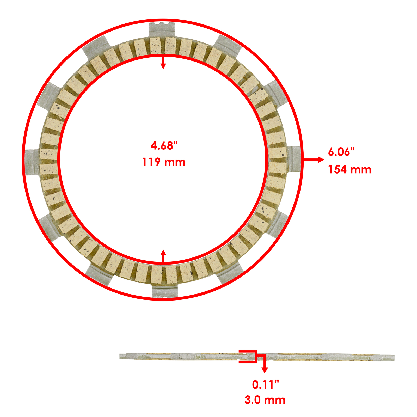 Clutch Friction Steel Plates Springs Gasket Kit for Yamaha YFZ450R SE 2014-2024
