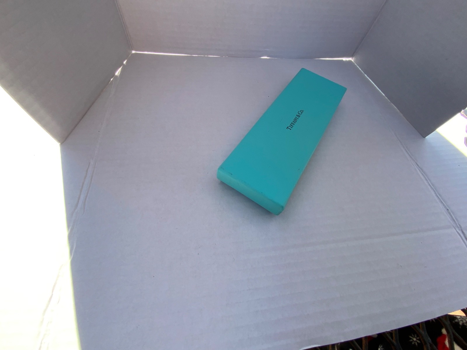 Tiffany & Co. Gold Plated & Blue Lacquer Enamel Ballpoint Pen -New in Box