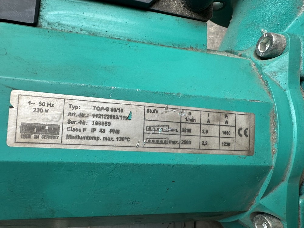 Wilo TOP-S80/10 circulator pump