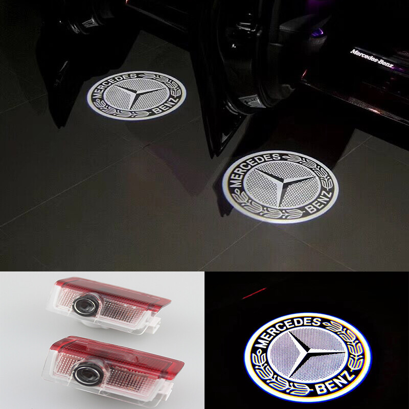 For Mercedes-Benz A B E ML Class Ghost Door Courtesy HD Shadow Laser LED Lights